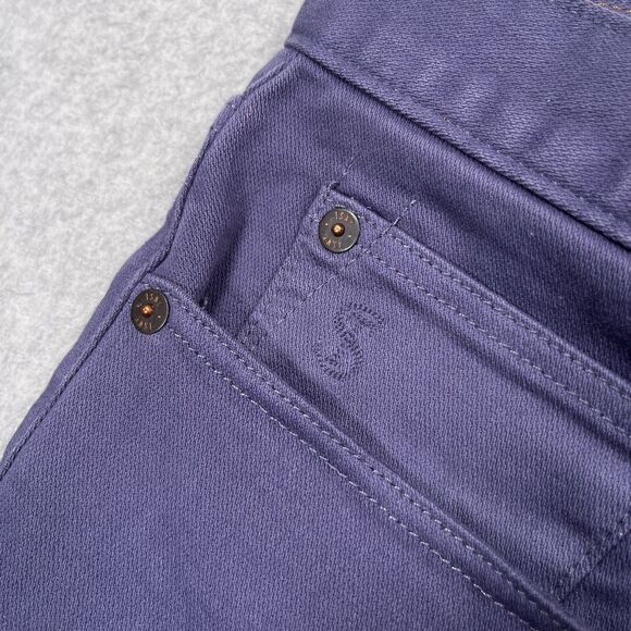 Todd Snyder Jeans Mens 40x32 (41x32) Purple Stretch 5 Pocket Pant Denim Straight - Picture 9 of 16